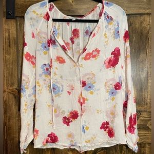Lucky Brand floral blouse
